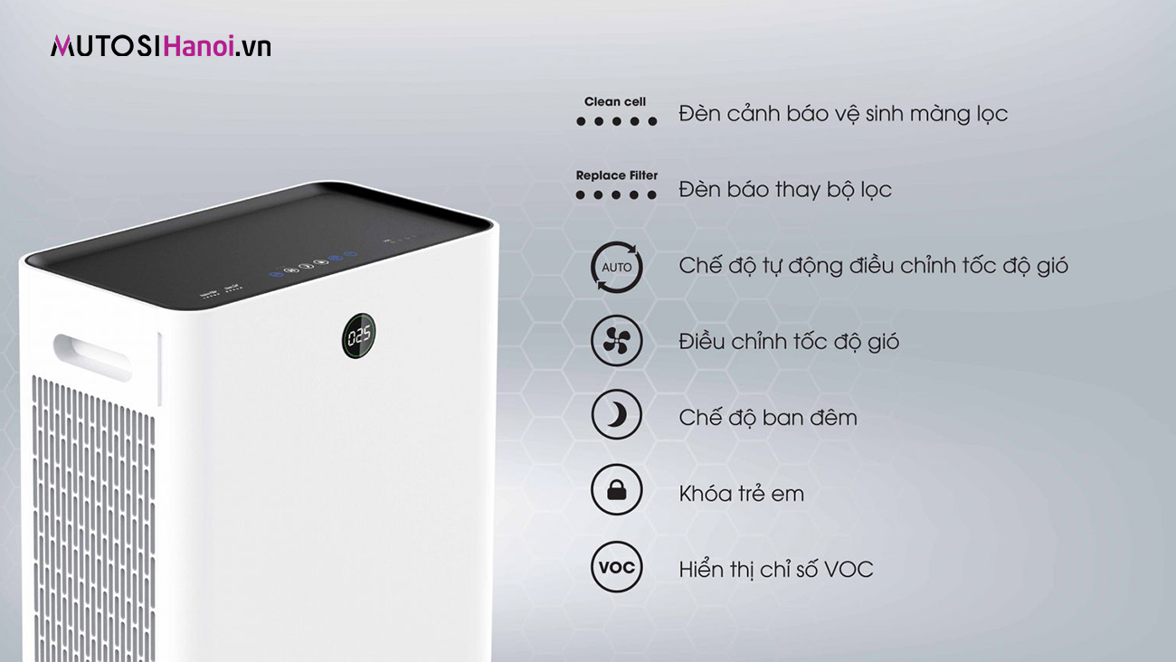 Máy lọc không khí Mutosi MAP-901H-UV